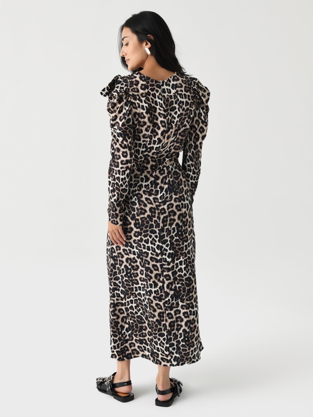FARM RIO Women's Natural Skin Midi Dress Size XS - Picture 3 of 8